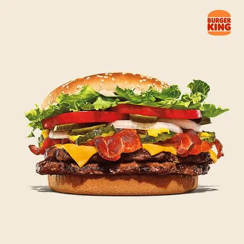 Hình ảnh Burger 2 Miếng Bò Phô Mai & Thịt Xông Khói Xốt BBQ