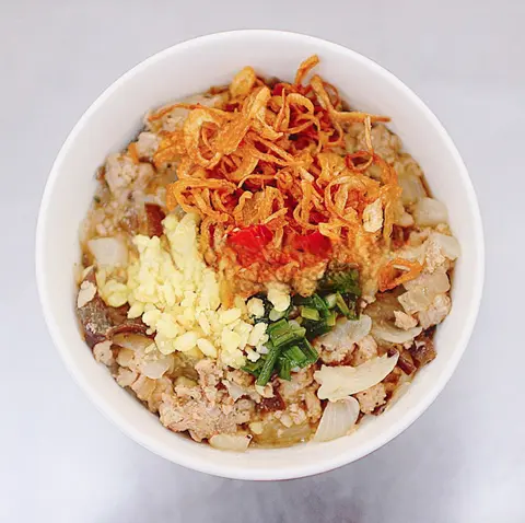 Hình ảnh Bánh đúc nóng nhân thịt - nấm