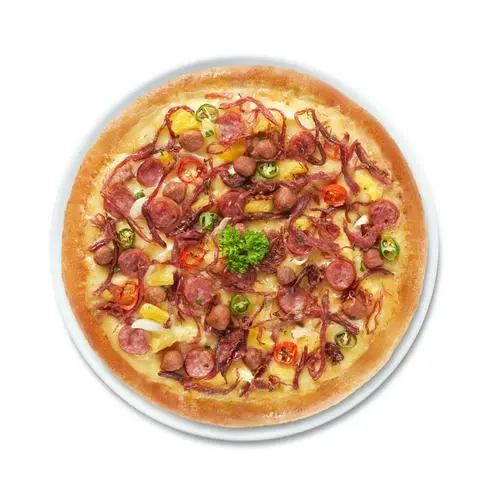 Hình ảnh Pizza thịt xông khói xé sợi