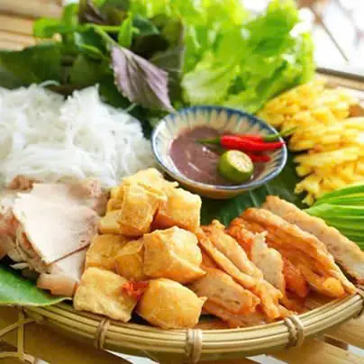 Hình ảnh Bún đậu chả mực