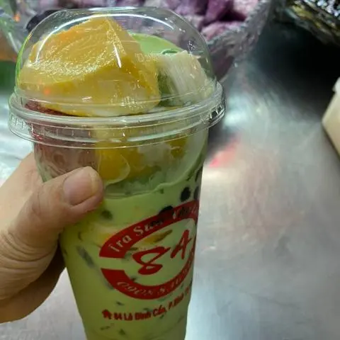 Hình ảnh Trà sữa matcha full topping