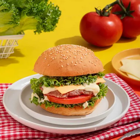 Hình ảnh Hamburger bò
