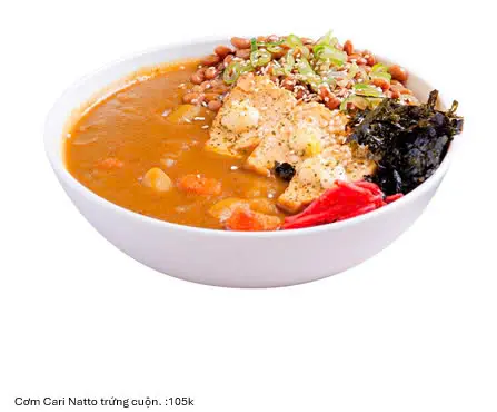 Hình ảnh Cơm cari natto trứng cuộn