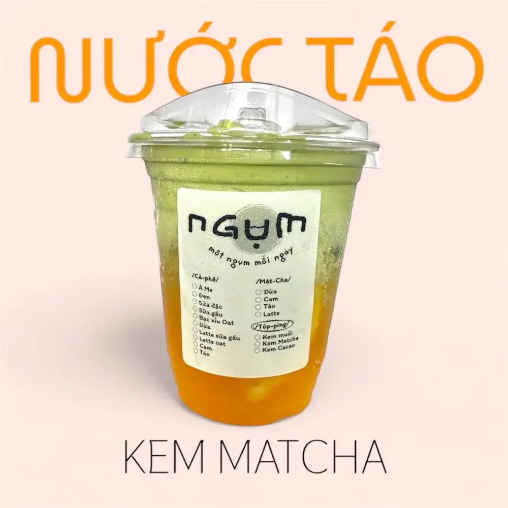 Hình ảnh Nước táo kem matcha