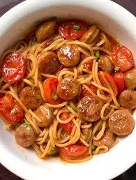 Hình ảnh Mì spaghetti xúc xích - Sausage spaghetti