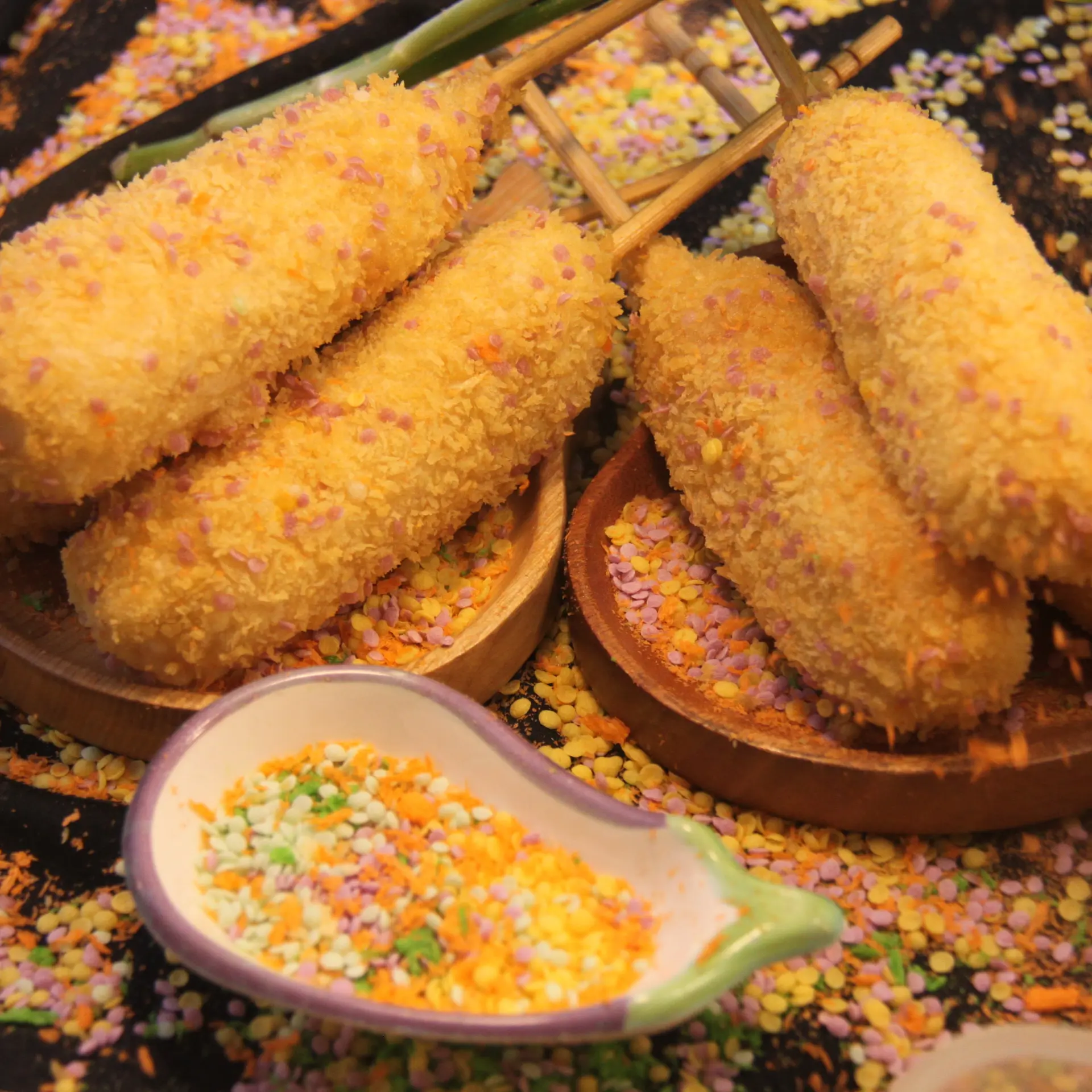 Hình ảnh Hot dog xúc xích & fomai mozzarella