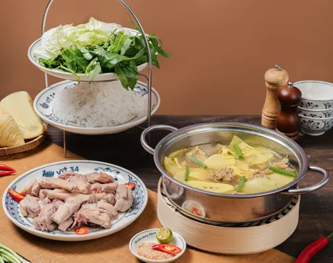 Hình ảnh Lẩu vịt om măng to