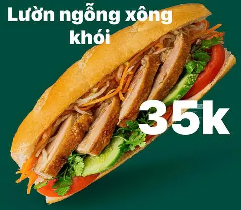Hình ảnh Bánh mì lườn ngỗng xông khói