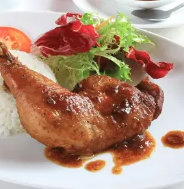 Hình ảnh Cơm đùi gà nướng