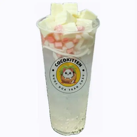 Hình ảnh Nước dừa khúc bạch phô mai tươi + trân châu dừa