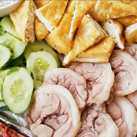 Hình ảnh Bún đậu thịt luộc