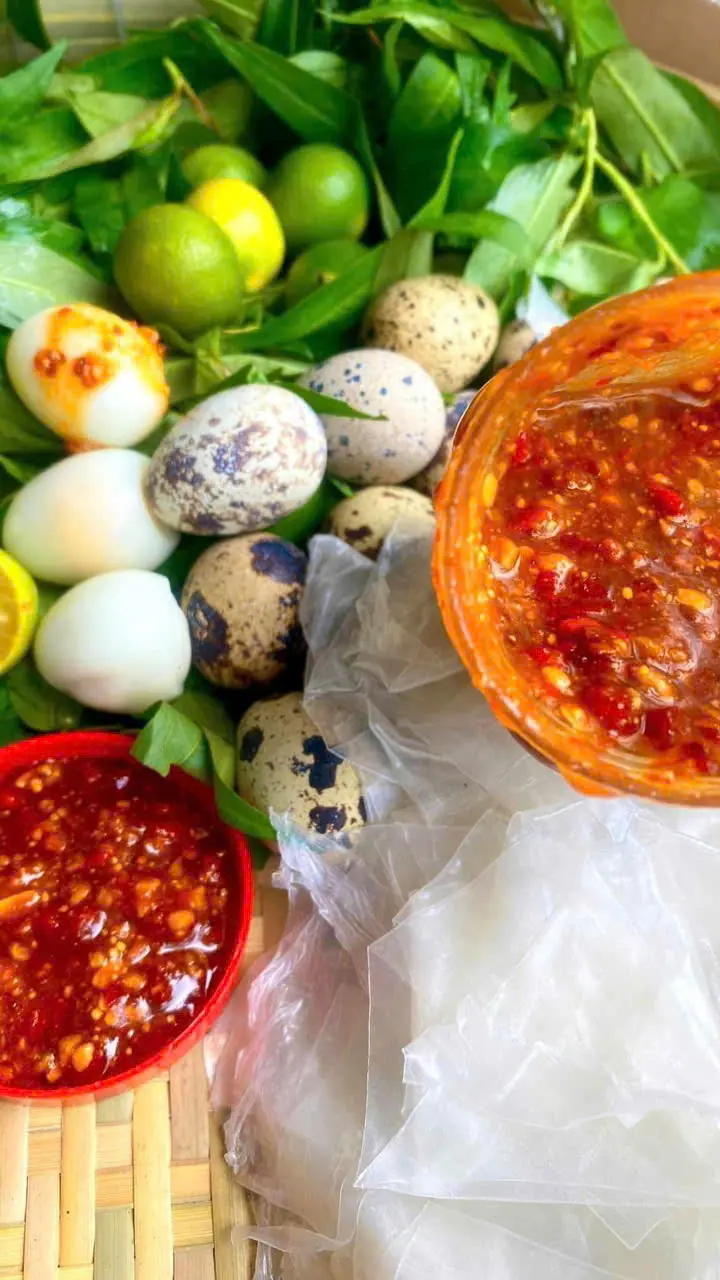 Hình ảnh Bánh tráng chấm muối sệt ko xoài