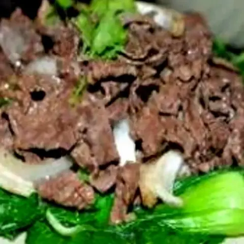 Hình ảnh Cải thìa xào bò