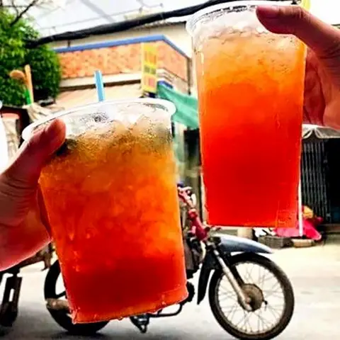 Hình ảnh Hồng Trà đào mật ong size 1 lít