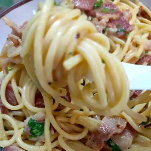 Hình ảnh Mì Ý Bacon Sốt Kem