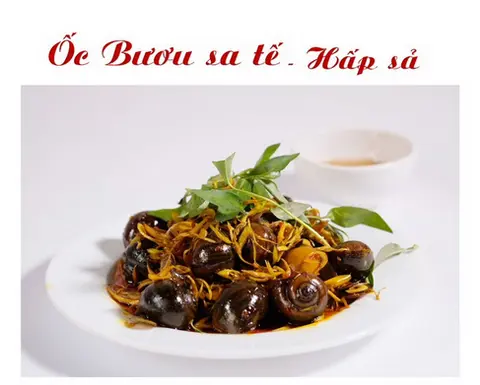 Hình ảnh Ốc bươu hấp sả