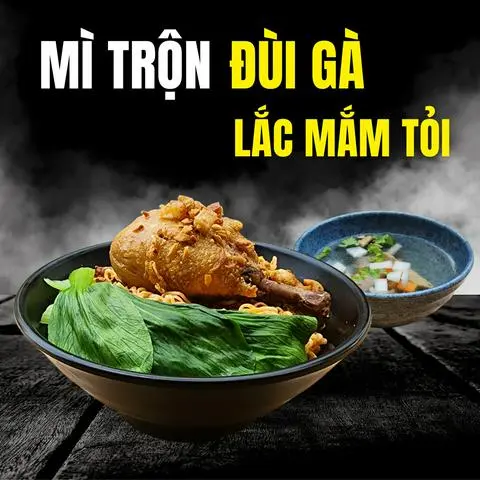 Hình ảnh Mì trộn Park đùi gà tắm mắm tỏi
