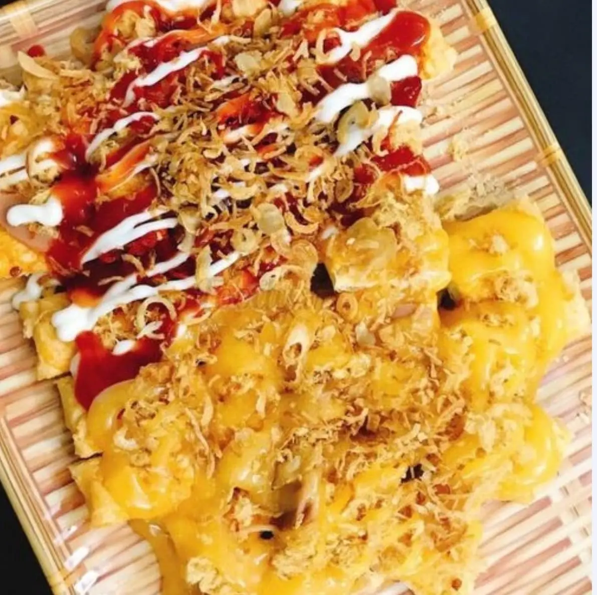 Hình ảnh Combo 2 Bánh Sốt ( Campuchia + Nướng Muối Ớt  - 2 Bánh Cá Nhân Socola
