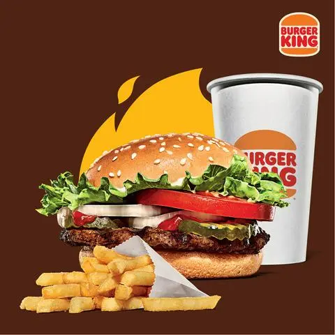 Hình ảnh Combo Burger Bò Nướng Whopper Cỡ Vừa