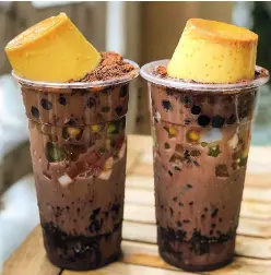 Hình ảnh Milo dầm bánh flan