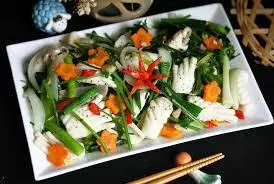 Hình ảnh Cơm mực xào hành tỏi