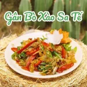 Hình ảnh Gân bò xào sa tế