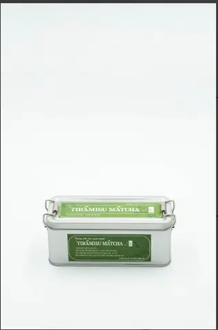 Hình ảnh Tiramisu matcha hộp thiếc