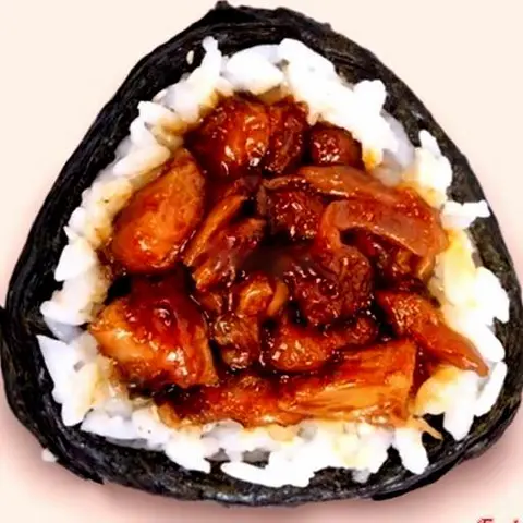 Hình ảnh Onigiri gà sốt terriyaki