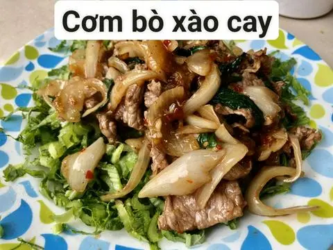 Hình ảnh Cơm bò xào cay