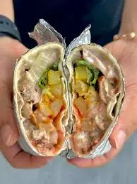 Hình ảnh Tacos xúc xích - ba rọi xông khói