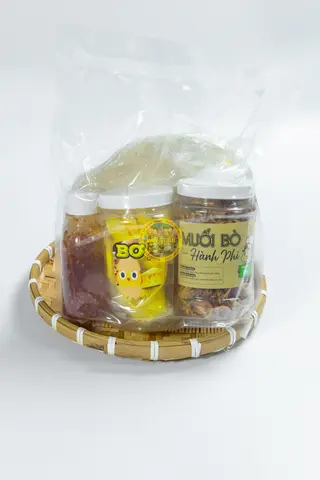 Hình ảnh Combo bơ phơi sương muối bò hành phi
