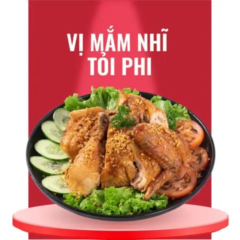 Hình ảnh Gà Nướng Mắm Nhĩ Tỏi Phi - Nửa con