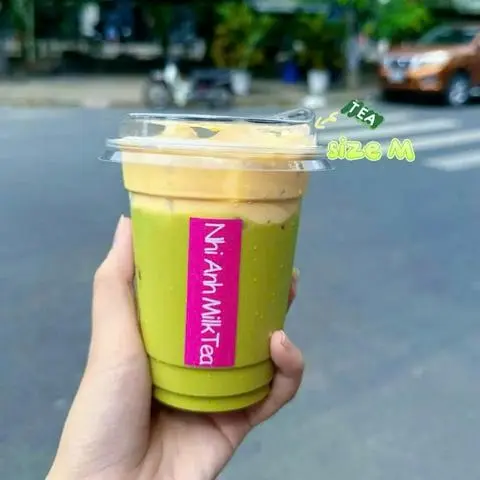 Hình ảnh Trà sữa Thái xanh kem phô mai dẻo