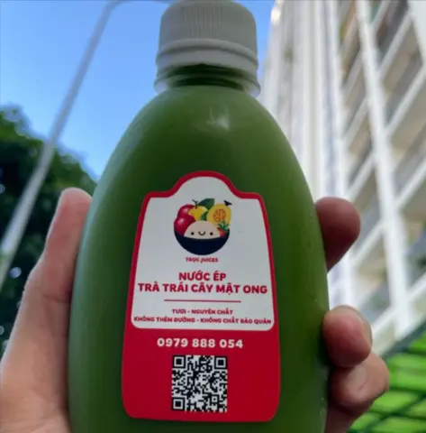 Hình ảnh Nước ép táo - dưa leo - cần tây