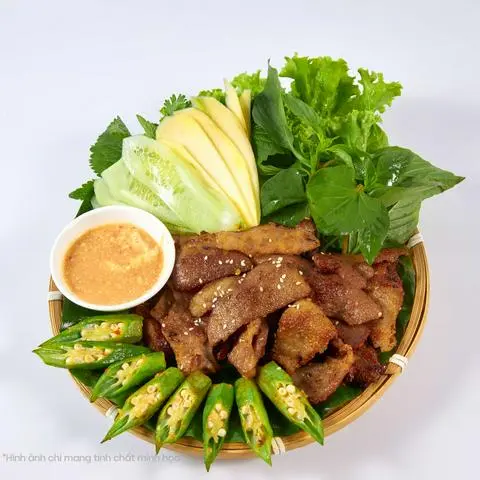 Hình ảnh Vú heo nướng chao