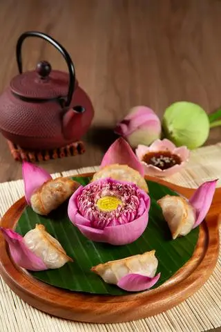 Hình ảnh Bánh xếp kiểu Nhật chay - vegan pan - fried japanese dumplings - ve13