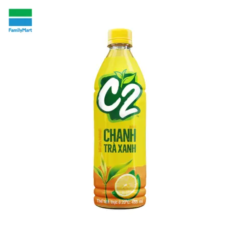 Hình ảnh Nước Trà Xanh C2 Hương Chanh 455Ml