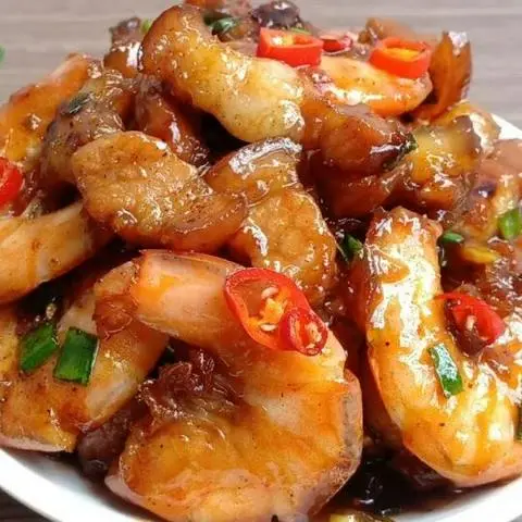 Hình ảnh Cơm tôm rim thịt