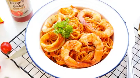 Hình ảnh Mỳ hải sản sốt cà chua tươi