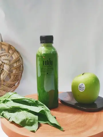Hình ảnh Táo xanh - Bó xôi - Chanh