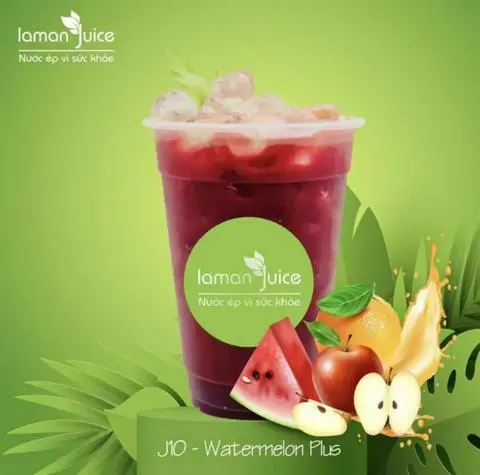 Hình ảnh Nước ép dưa hấu mix cam - táo - Watermelon plus - J10