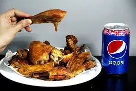 Hình ảnh Combo gà ủ muối nguyên con - pepsi -  kèm rau dưa muối chấm