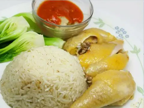 Hình ảnh Cơm gà Hải Nam đùi  1 gốc tư  