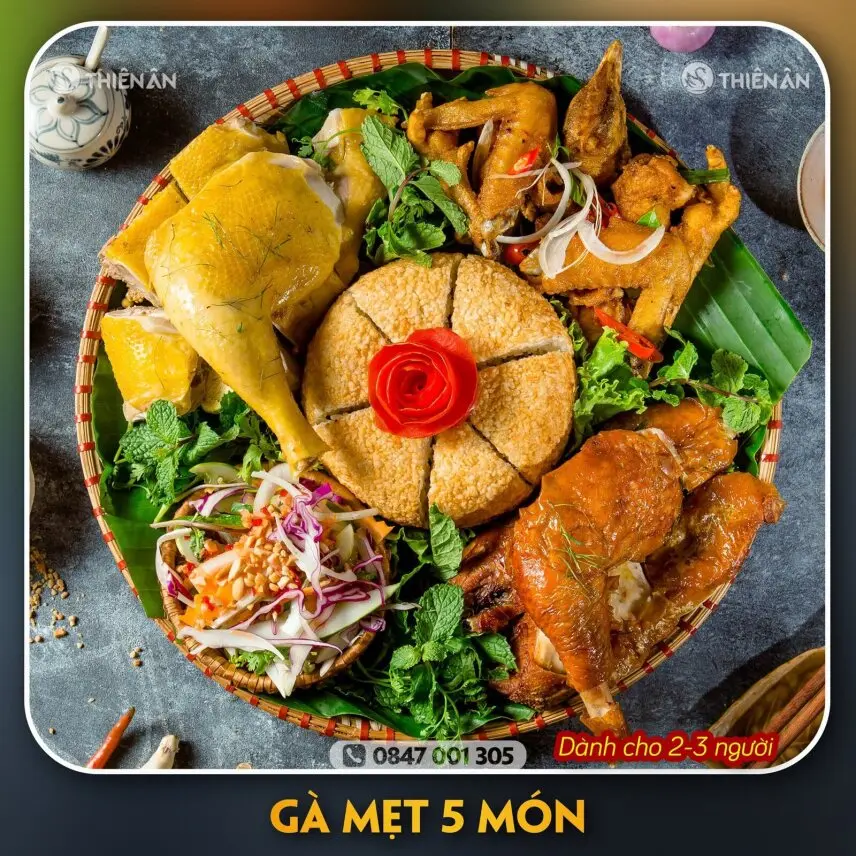 Hình ảnh Gà mẹt 5 món. khong84700130năm