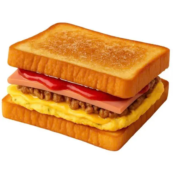 Hình ảnh Toast thịt (bánh mì nướng Patty thịt làm thủ công kiểu Hàn Quốc)