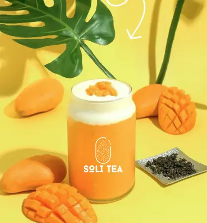 Hình ảnh Trà xoài machiato