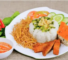 Hình ảnh Cơm sườn bì chả