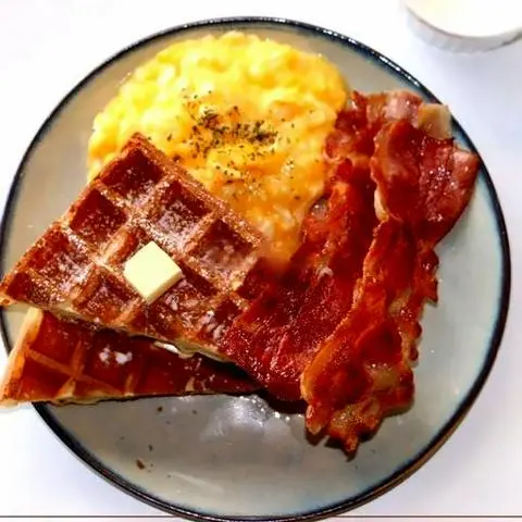 Hình ảnh Drink set - special waffle plate