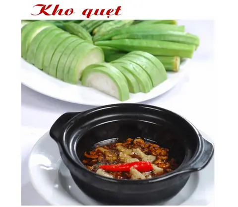 Hình ảnh Rau luộc kho quẹt