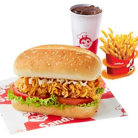 Hình ảnh 1 Sandwich Gà + 1 Khoai tây lắc vị thịt nướng BBQ vừa + 1 Nước ngọt lớn